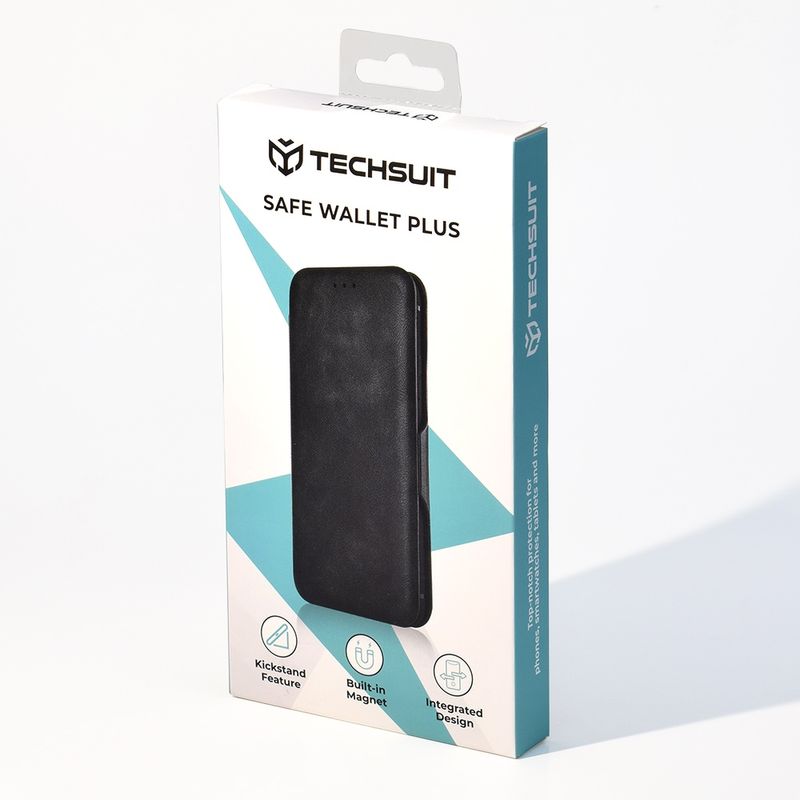 Laptop, Telefoane si Tablete - Telefoane mobile si accesorii - Accesorii Telefoane - Huse telefoane - Husa pentru Xiaomi 15 - Techsuit Safe Wallet Plus - Negru - Infinity.ro