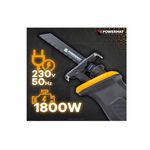 Casa si Gradina - Constructii - Scule electrice si accesorii - Fierastraie electrice - Fierastrau tip sabie PM-PSZ-1800TN, 1800 W, Powermat PM1278 - Infinity.ro