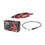 Casa si Gradina - Constructii - Scule electrice si accesorii - Polizoare - Set mini polizor drept cu accesorii RD-MG11, 135 W, viteza variabila, 40 elemente, Raider 044111 - Infinity.ro