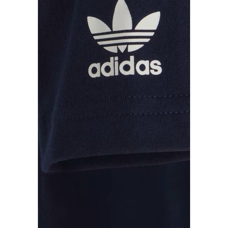 Fashion, accesorii si bijuterii - Copii - Imbracaminte copii - Treninguri si compleuri copii - Set de tricou si pantaloni scurti Adidas IC3034, 110-116 CM 5-6 ani, Albastru - Infinity.ro