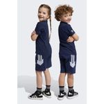 Fashion, accesorii si bijuterii - Copii - Imbracaminte copii - Treninguri si compleuri copii - Set de tricou si pantaloni scurti Adidas IC3034, 110-116 CM 5-6 ani, Albastru - Infinity.ro