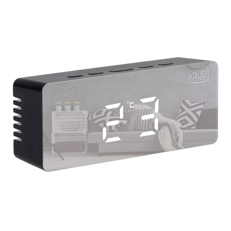 Casa si Gradina - Decoratiuni - Ceasuri - Ceas desteptator cu cablu USB si afisaj LED, Adler AD1189b - Infinity.ro