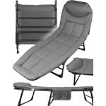 Sport si Outdoor - Camping - Mobilier pentru camping - Scaune camping - Scaun de gradina pliant cu perna Sunwaal, 198 x 30 cm, MalTec 111406 - Infinity.ro