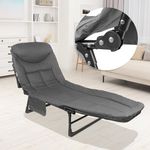 Sport si Outdoor - Camping - Mobilier pentru camping - Scaune camping - Scaun de gradina pliant cu perna Sunwaal, 198 x 30 cm, MalTec 111406 - Infinity.ro