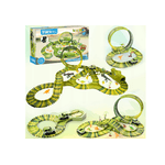 Jucarii, Copii si Bebe - Jucarii si jocuri - Seturi de constructie si cuburi - Seturi de constructie - Set pista Dino Park cu masinuta, 260 piese, MalPlay 110485 - Infinity.ro