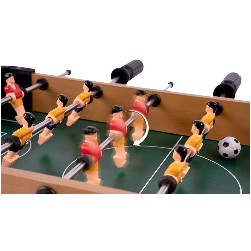 Jucarii, Copii si Bebe - Jucarii si jocuri - Jocuri si puzzle - Jocuri de societate - Masa de fotbal din lemn, 51 cm, MalPlay 110487 - Infinity.ro