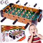 Jucarii, Copii si Bebe - Jucarii si jocuri - Jocuri si puzzle - Jocuri de societate - Masa de fotbal din lemn, 51 cm, MalPlay 110487 - Infinity.ro