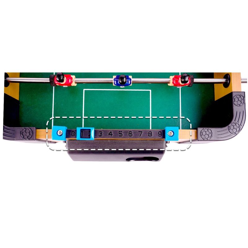 Jucarii, Copii si Bebe - Jucarii si jocuri - Jocuri si puzzle - Jocuri de societate - Masa de fotbal din lemn, 51 cm, MalPlay 110487 - Infinity.ro