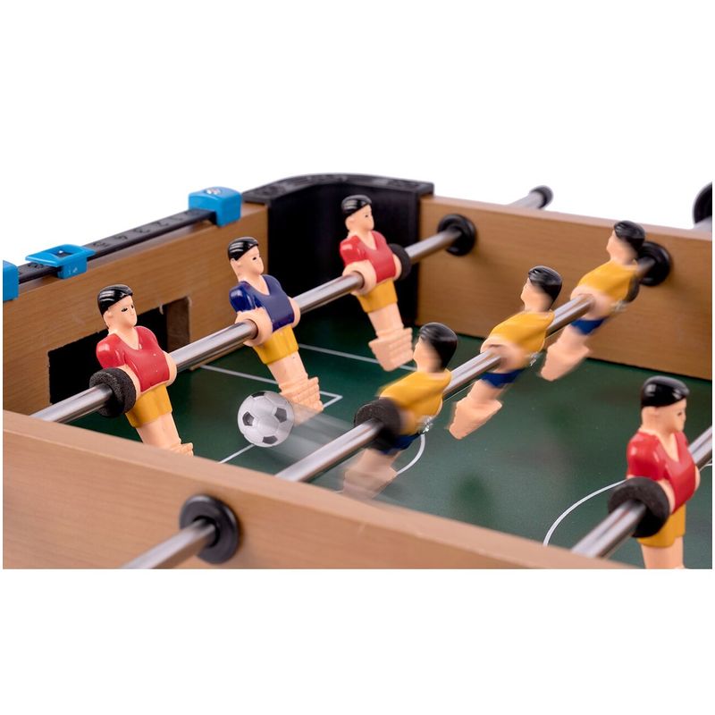 Jucarii, Copii si Bebe - Jucarii si jocuri - Jocuri si puzzle - Jocuri de societate - Masa de fotbal din lemn, 51 cm, MalPlay 110487 - Infinity.ro