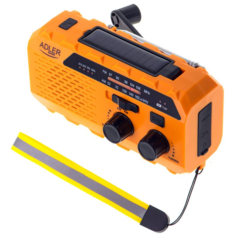 TV, Audio-Video si Foto - Portabile audio - Radio - Radio portabil cu lanterna si functie de incarcare, 1200 mAh, Adler AD1197 - Infinity.ro