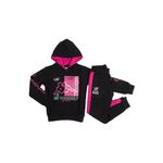 Fashion, accesorii si bijuterii - Copii - Imbracaminte copii - Treninguri si compleuri copii - Trening fete Kappa 8041T0057, 162 CM  14 ani, Negru - Infinity.ro