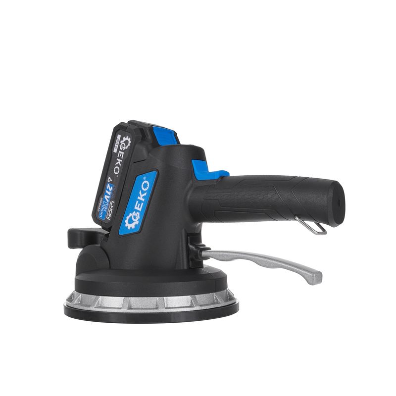 Casa si Gradina/Constructii/Depozitare, transport si protectie/Accesorii echipamente pentru transport si ridicat - Ventuza vibranta pentru placi cu acumulator si incarcator, 2 x 21 V, Geko G80673 - Infinity.ro