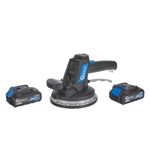 Casa si Gradina/Constructii/Depozitare, transport si protectie/Accesorii echipamente pentru transport si ridicat - Ventuza vibranta pentru placi cu acumulator si incarcator, 2 x 21 V, Geko G80673 - Infinity.ro