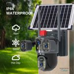 Casa si Gradina - Electrice - Smart Home - Camere de supraveghere - Camera De Supraveghere 2 in 1, 4G Tripla cu SIM, 4K Ultra HD, Exterior/Interior, Alarma,Senzor Miscare, Panou Solar+Card - Infinity.ro
