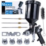 Casa si Gradina - Constructii - Vopsea si tencuieli - Pistoale si sisteme de vopsit si tencuit - Pisto de vopsit HVLP cu 4 duze, Geko G03123 - Infinity.ro