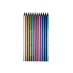Carti si Birotica - Birotica - Instrumente de scris - Creioane - Set creioane colorate metalice, 12 culori, Lean 20198 - Infinity.ro