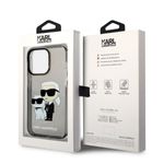 Laptop, Telefoane si Tablete - Telefoane mobile si accesorii - Accesorii Telefoane - Huse telefoane - Husa pentru iPhone 14 Pro Max - Karl Lagerfeld Hardcase Glitter (KLHCP14XHNKCTGK) - Karl&Choupette - Infinity.ro