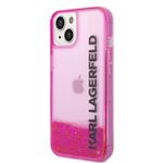 Laptop, Telefoane si Tablete - Telefoane mobile si accesorii - Accesorii Telefoane - Huse telefoane - Husa pentru iPhone 14 Plus - Karl Lagerfeld Hardcase Liquid Glitter (KLHCP14MLCKVF) - Roz Elong - Infinity.ro