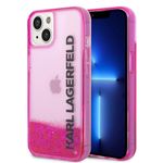Laptop, Telefoane si Tablete - Telefoane mobile si accesorii - Accesorii Telefoane - Huse telefoane - Husa pentru iPhone 14 Plus - Karl Lagerfeld Hardcase Liquid Glitter (KLHCP14MLCKVF) - Roz Elong - Infinity.ro