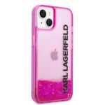 Laptop, Telefoane si Tablete - Telefoane mobile si accesorii - Accesorii Telefoane - Huse telefoane - Husa pentru iPhone 14 Plus - Karl Lagerfeld Hardcase Liquid Glitter (KLHCP14MLCKVF) - Roz Elong - Infinity.ro
