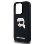 Laptop, Telefoane si Tablete - Telefoane mobile si accesorii - Accesorii Telefoane - Huse telefoane - Husa pentru iPhone 15 Pro - Karl Lagerfeld Silicone MagSafe (KLHMP15LSKHPPLK) - Karl`s Head - Infinity.ro
