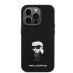 Laptop, Telefoane si Tablete - Telefoane mobile si accesorii - Accesorii Telefoane - Huse telefoane - Husa pentru iPhone 15 Pro - Karl Lagerfeld Silicone (KLHCP15LSMHKNPK) - Roz - Infinity.ro