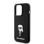 Laptop, Telefoane si Tablete - Telefoane mobile si accesorii - Accesorii Telefoane - Huse telefoane - Husa pentru iPhone 15 Pro - Karl Lagerfeld Silicone (KLHCP15LSMHKNPK) - Roz - Infinity.ro
