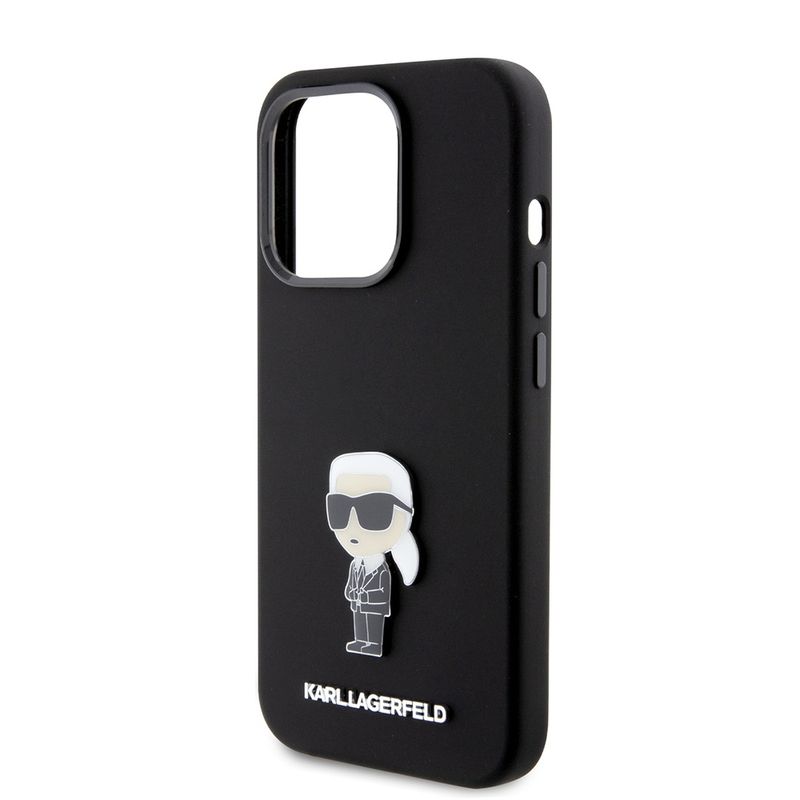 Laptop, Telefoane si Tablete - Telefoane mobile si accesorii - Accesorii Telefoane - Huse telefoane - Husa pentru iPhone 15 Pro - Karl Lagerfeld Silicone (KLHCP15LSMHKNPK) - Roz - Infinity.ro