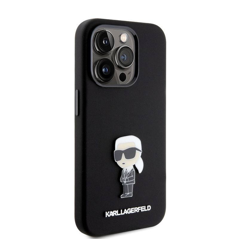 Laptop, Telefoane si Tablete - Telefoane mobile si accesorii - Accesorii Telefoane - Huse telefoane - Husa pentru iPhone 15 Pro - Karl Lagerfeld Silicone (KLHCP15LSMHKNPK) - Roz - Infinity.ro