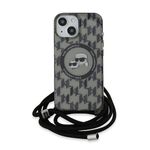 Laptop, Telefoane si Tablete - Telefoane mobile si accesorii - Accesorii Telefoane - Huse telefoane - Husa pentru iPhone 15 - Karl Lagerfeld IML Crossbody MagSafe (KLHMP15SHCKCKLCK) - Monogram Karl&Choupette Head - Infinity.ro