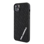 Laptop, Telefoane si Tablete - Telefoane mobile si accesorii - Accesorii Telefoane - Huse telefoane - Husa pentru iPhone 15 Plus - Karl Lagerfeld 3D Design (KLHCP15M3DMKRLK) - Rubber Multi Logo - Infinity.ro