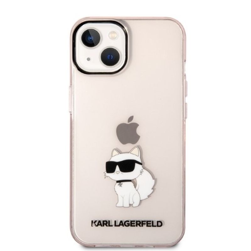 Laptop, Telefoane si Tablete - Telefoane mobile si accesorii - Accesorii Telefoane - Huse telefoane - Husa iPhone 14 Plus - Karl Lagerfeld Hardcase (KLHCP14MHNCHTCP) - Roz Choupette - Infinity.ro