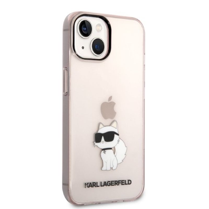 Laptop, Telefoane si Tablete - Telefoane mobile si accesorii - Accesorii Telefoane - Huse telefoane - Husa iPhone 14 Plus - Karl Lagerfeld Hardcase (KLHCP14MHNCHTCP) - Roz Choupette - Infinity.ro