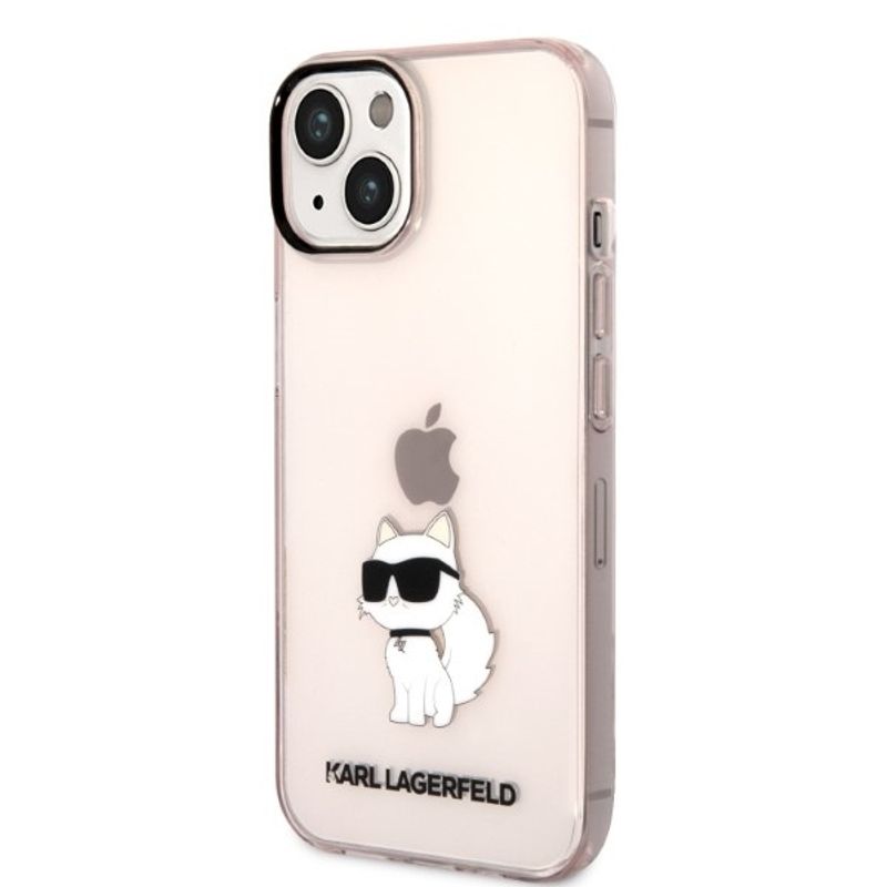 Laptop, Telefoane si Tablete - Telefoane mobile si accesorii - Accesorii Telefoane - Huse telefoane - Husa iPhone 14 Plus - Karl Lagerfeld Hardcase (KLHCP14MHNCHTCP) - Roz Choupette - Infinity.ro