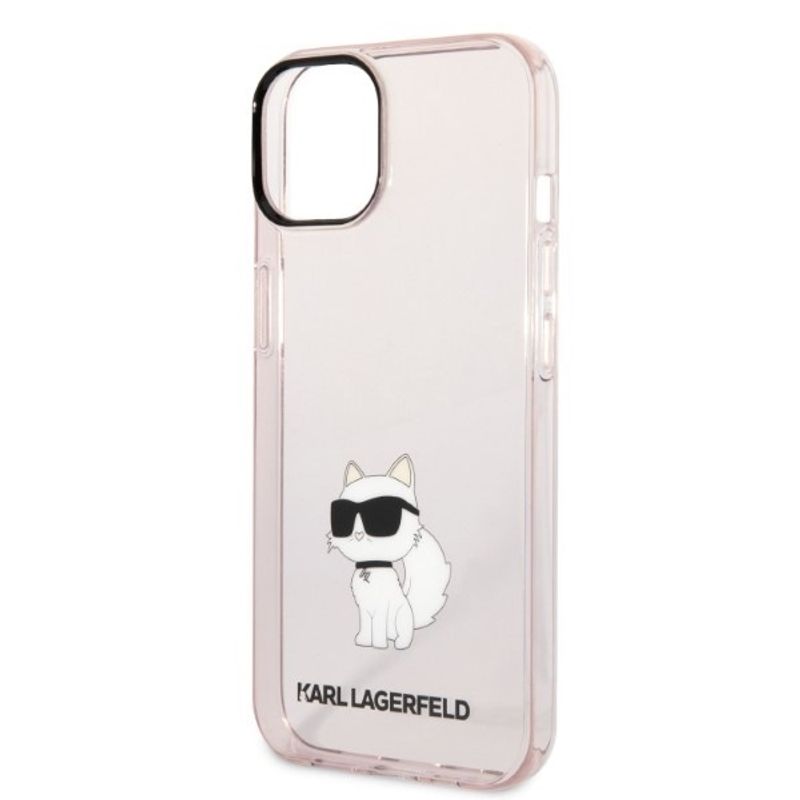 Laptop, Telefoane si Tablete - Telefoane mobile si accesorii - Accesorii Telefoane - Huse telefoane - Husa iPhone 14 Plus - Karl Lagerfeld Hardcase (KLHCP14MHNCHTCP) - Roz Choupette - Infinity.ro