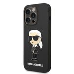 Laptop, Telefoane si Tablete - Telefoane mobile si accesorii - Accesorii Telefoane - Huse telefoane - Husa pentru iPhone 14 Pro - Karl Lagerfeld Silicone MagSafe (KLHMP14LSNIKBCK) - Roz - Infinity.ro