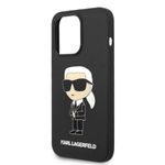 Laptop, Telefoane si Tablete - Telefoane mobile si accesorii - Accesorii Telefoane - Huse telefoane - Husa pentru iPhone 14 Pro - Karl Lagerfeld Silicone MagSafe (KLHMP14LSNIKBCK) - Roz - Infinity.ro