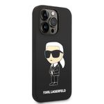 Laptop, Telefoane si Tablete - Telefoane mobile si accesorii - Accesorii Telefoane - Huse telefoane - Husa pentru iPhone 14 Pro - Karl Lagerfeld Silicone MagSafe (KLHMP14LSNIKBCK) - Roz - Infinity.ro