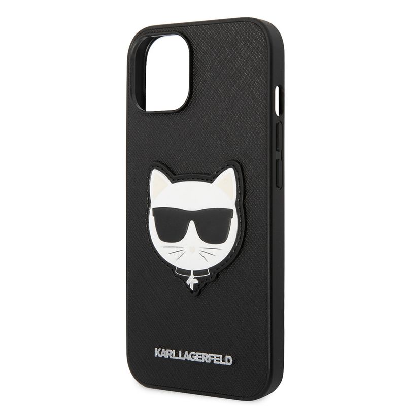 Laptop, Telefoane si Tablete - Telefoane mobile si accesorii - Accesorii Telefoane - Huse telefoane - Husa pentru iPhone 14 Plus - Karl Lagerfeld Saffiano (KLHCP14MSAPCHK) - Choupette Head - Infinity.ro