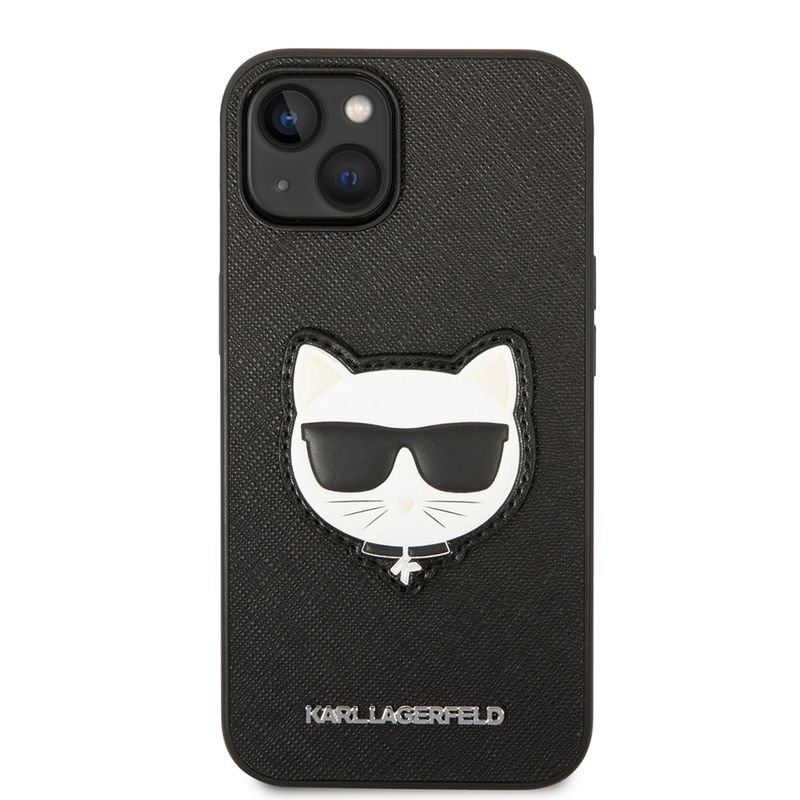 Laptop, Telefoane si Tablete - Telefoane mobile si accesorii - Accesorii Telefoane - Huse telefoane - Husa pentru iPhone 14 Plus - Karl Lagerfeld Saffiano (KLHCP14MSAPCHK) - Choupette Head - Infinity.ro