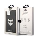 Laptop, Telefoane si Tablete - Telefoane mobile si accesorii - Accesorii Telefoane - Huse telefoane - Husa pentru iPhone 14 Plus - Karl Lagerfeld Saffiano (KLHCP14MSAPCHK) - Choupette Head - Infinity.ro
