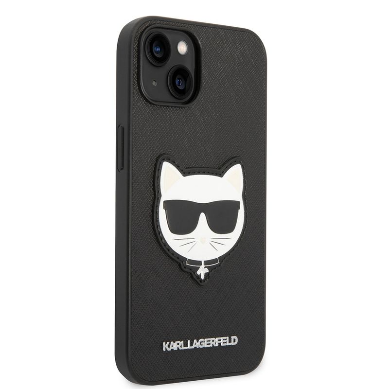 Laptop, Telefoane si Tablete - Telefoane mobile si accesorii - Accesorii Telefoane - Huse telefoane - Husa pentru iPhone 14 Plus - Karl Lagerfeld Saffiano (KLHCP14MSAPCHK) - Choupette Head - Infinity.ro