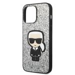 Laptop, Telefoane si Tablete - Telefoane mobile si accesorii - Accesorii Telefoane - Huse telefoane - Husa pentru iPhone 14 Pro Max - Karl Lagerfeld Hardcase Glitter (KLHCP14XGFKPG) - Argintiu Flakes Roz - Infinity.ro