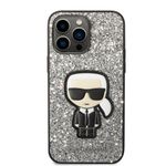 Laptop, Telefoane si Tablete - Telefoane mobile si accesorii - Accesorii Telefoane - Huse telefoane - Husa pentru iPhone 14 Pro Max - Karl Lagerfeld Hardcase Glitter (KLHCP14XGFKPG) - Argintiu Flakes Roz - Infinity.ro