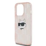 Laptop, Telefoane si Tablete - Telefoane mobile si accesorii - Accesorii Telefoane - Huse telefoane - Husa pentru iPhone 14 Pro - Karl Lagerfeld IML Luxury (KLHCP14LHKLPCHP) - Roz Choupette Head&Monogram - Infinity.ro