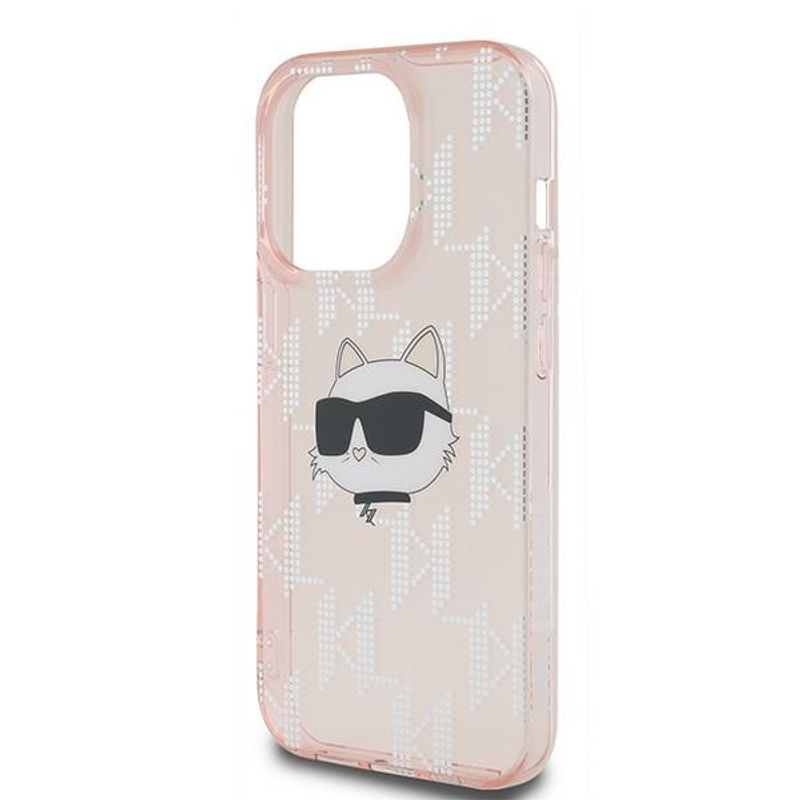 Laptop, Telefoane si Tablete - Telefoane mobile si accesorii - Accesorii Telefoane - Huse telefoane - Husa pentru iPhone 14 Pro - Karl Lagerfeld IML Luxury (KLHCP14LHKLPCHP) - Roz Choupette Head&Monogram - Infinity.ro
