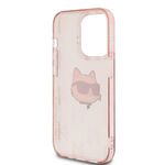 Laptop, Telefoane si Tablete - Telefoane mobile si accesorii - Accesorii Telefoane - Huse telefoane - Husa pentru iPhone 14 Pro - Karl Lagerfeld IML Luxury (KLHCP14LHKLPCHP) - Roz Choupette Head&Monogram - Infinity.ro