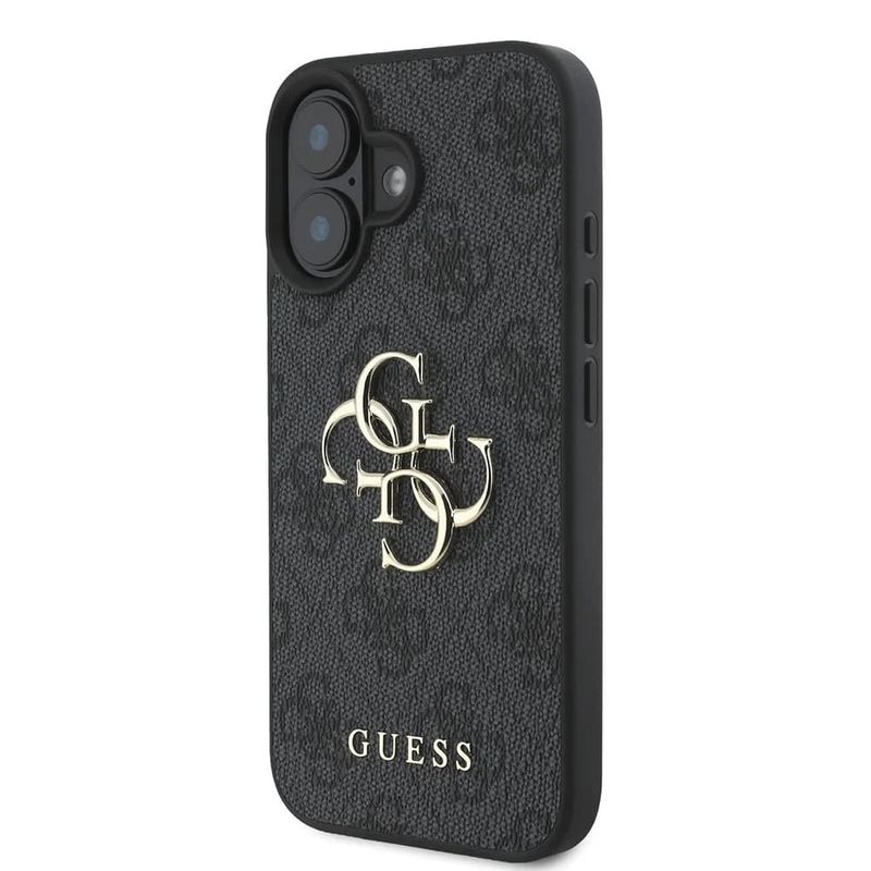 Laptop, Telefoane si Tablete - Telefoane mobile si accesorii - Accesorii Telefoane - Huse telefoane - Husa pentru iPhone 16 - Guess Hardcase 4G Big Logo (GUHCP16S4GMGGR) - Negru - Infinity.ro