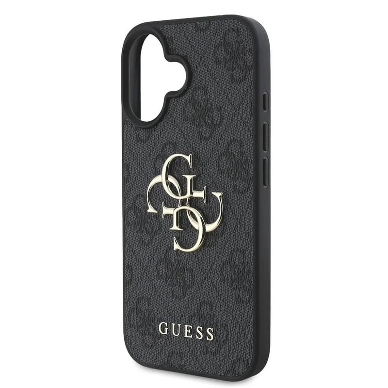 Laptop, Telefoane si Tablete - Telefoane mobile si accesorii - Accesorii Telefoane - Huse telefoane - Husa pentru iPhone 16 - Guess Hardcase 4G Big Logo (GUHCP16S4GMGGR) - Negru - Infinity.ro