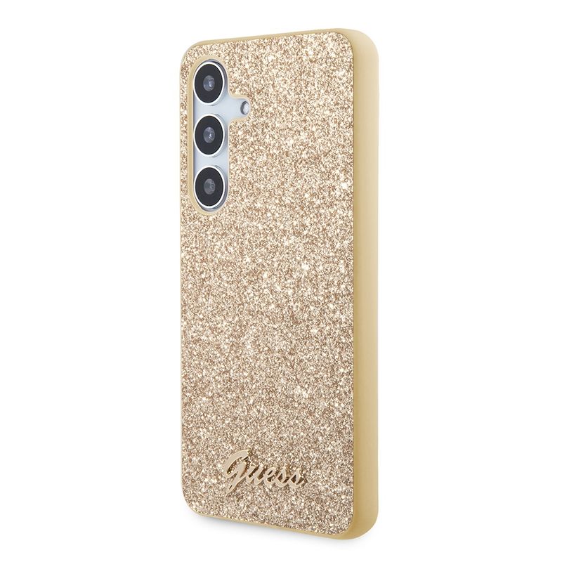 Laptop, Telefoane si Tablete - Telefoane mobile si accesorii - Accesorii Telefoane - Huse telefoane - Husa pentru Samsung Galaxy S24 Plus - Guess Glitter Script (GUHCS24MHGGSHD) - Auriu - Infinity.ro